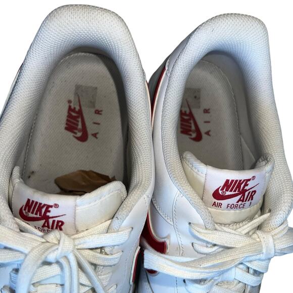 Nike Air Force 1 Low A02423-102 White/ Gym Red Leather Shoes Men 15 - Picture 15 of 15